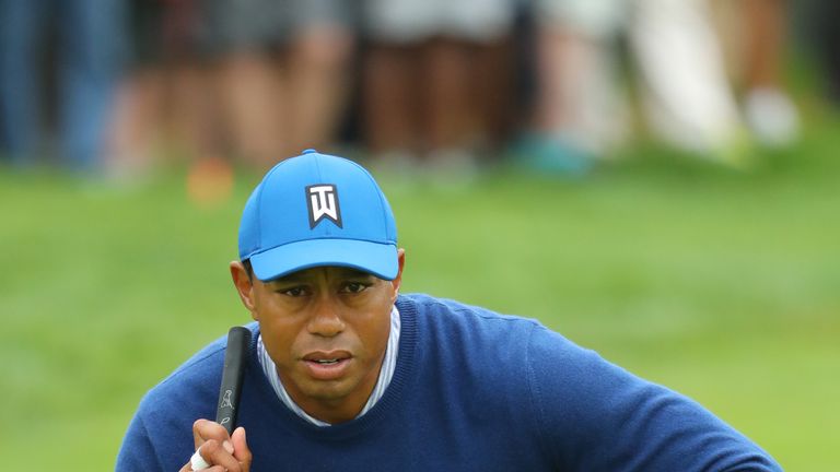 Tiger Woods is nine off the lead at halfway