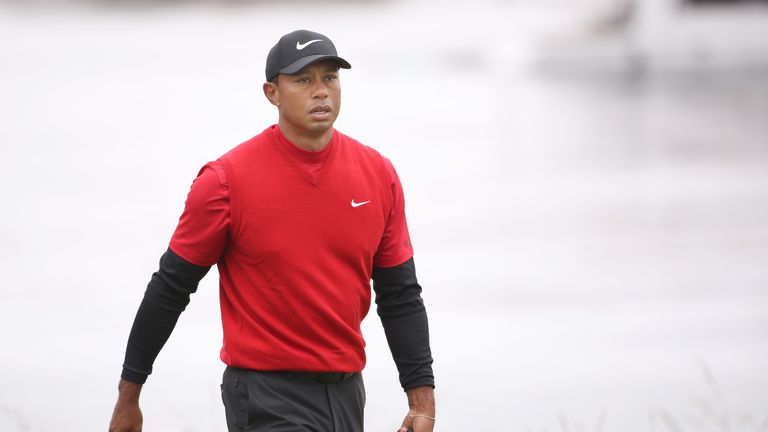 Tiger Woods of the United States walks up on the fifth green during the final round of the 2019 U.S. Open at Pebble Beach Golf Links on June 16, 2019 in Pebble Beach, California