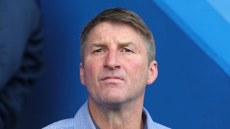 File photo dated 24-06-2017 of Warrington Wolves head coach Tony Smith PRESS ASSOCIATION Photo. Issue date: Thursday June 6, 2019. Hull KR have announced Tony Smith as their new coach until the end of the season. See PA story RUGBYL Hull KR. Photo credit should read Martin Rickett/PA Wire.                                                                                                              