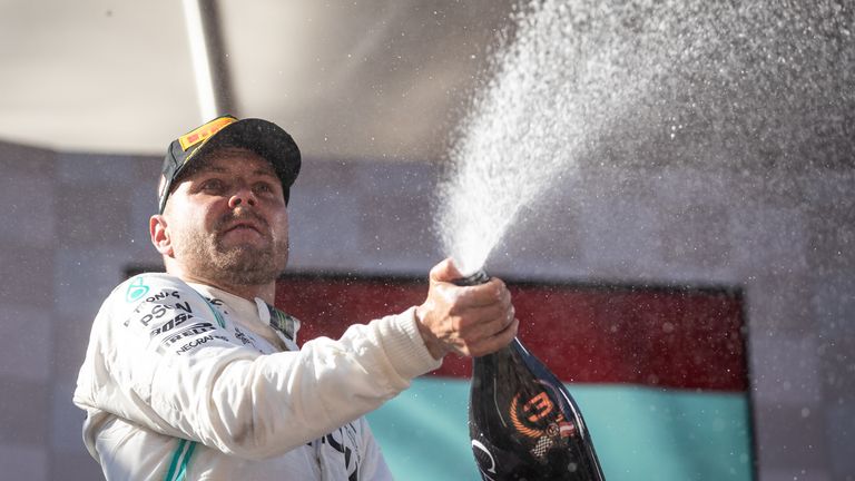 Valtteri Bottas was passed by Max Verstappen in a stunning end to the race