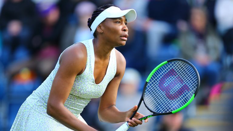 Venus Williams advances through to the second round of the Nature Valley Classic