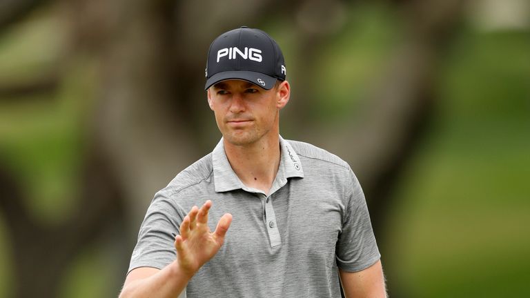 Victor Perez during the first round of the Andalucia Masters