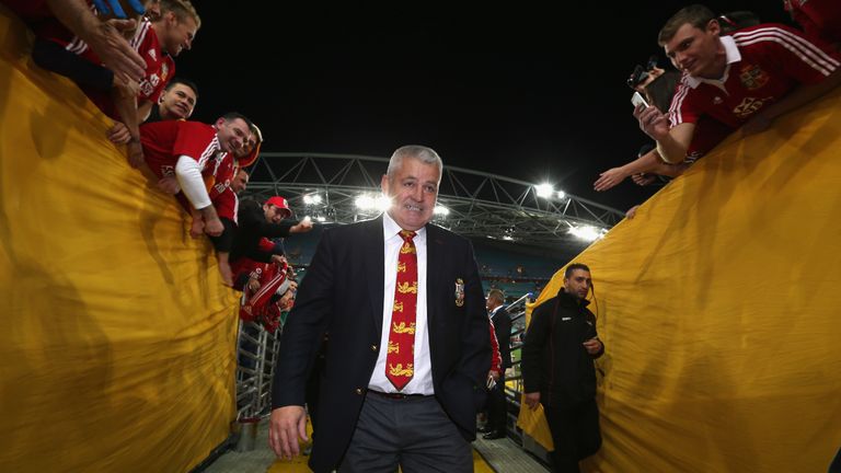 during the International Test match between the Australian Wallabies and British & Irish Lions at ANZ Stadium on July 6, 2013 in Sydney, Australia.