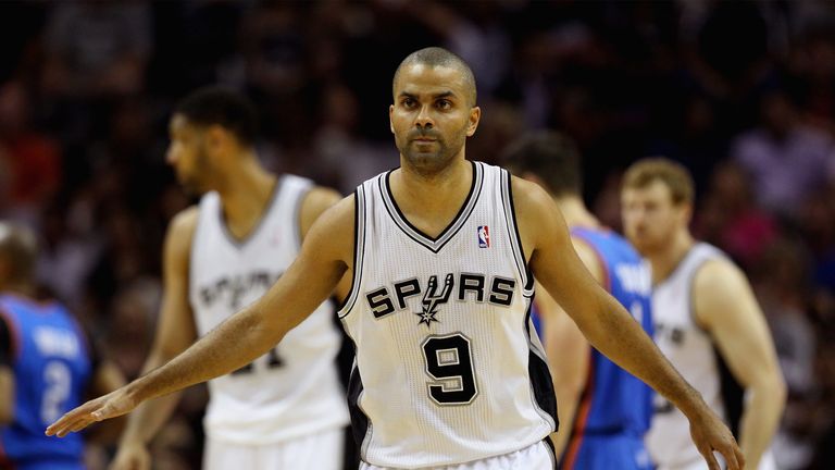 Tony Parker in action for the San Antonio Spurs