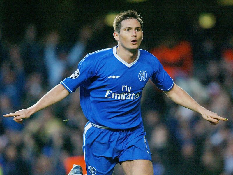 Frank Lampard of Chelsea from 2003/04. This away shirt is still available # Lampard #franklampard #lamps #chel…