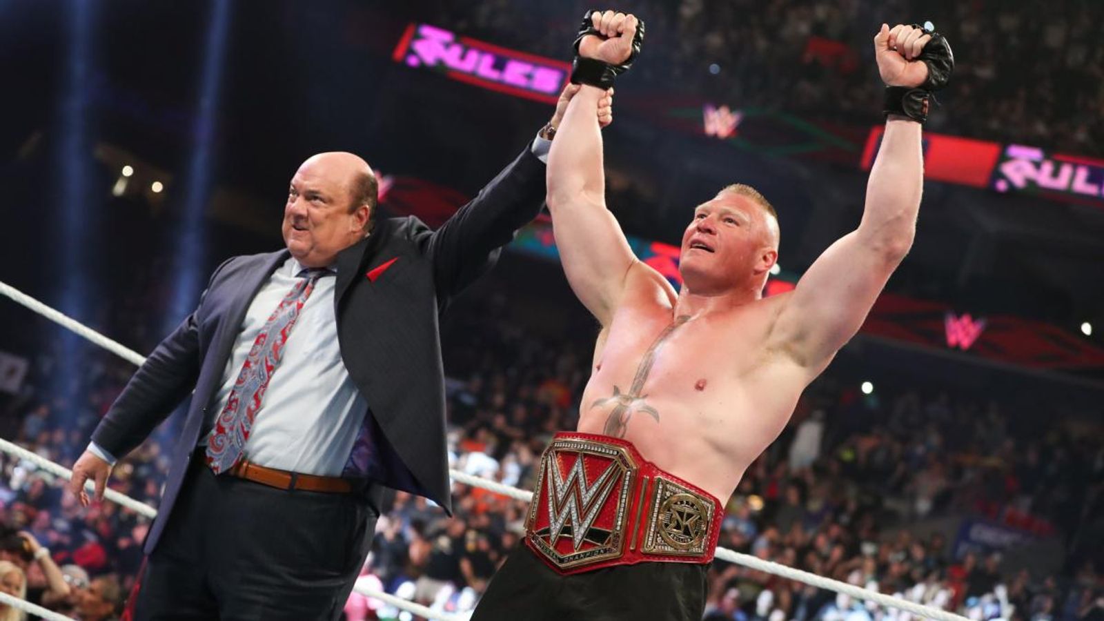 Wwe Raw New Era Of Brock Lesnar As Universal Champion Begins Wwe News Sky Sports