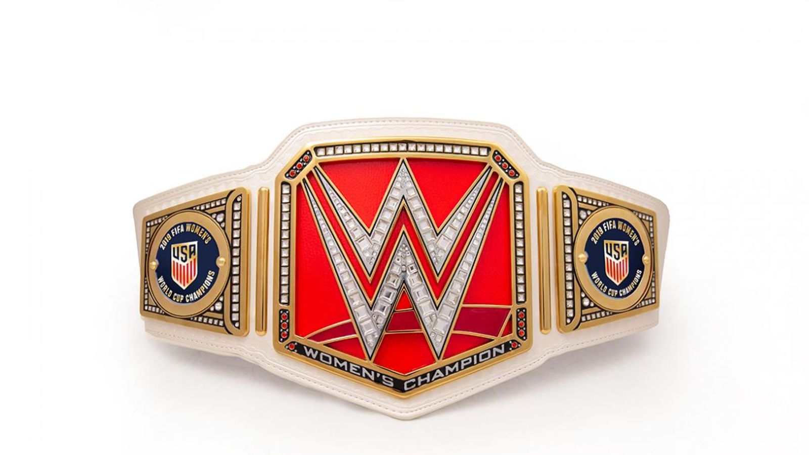 USA Women's team given WWE title belt to mark World Cup success | WWE ...