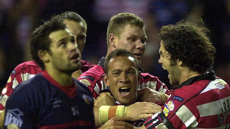 Adrian Lam scored the match-winner for Wigan to deny the Wildcats a huge play-off upset in 2004