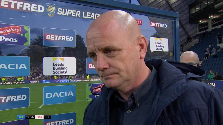 Richard Agar reflects on Leeds' defeat to Hull KR in their Super League match. 