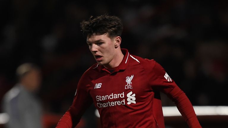 STEVENAGE, ENGLAND - JANUARY 07: Bobby Duncan of Liverpool runs with the ball during the Premier League 2 match between Tottenham Hotspur and Liverpool at The Lamex Stadium on January 07, 2019 in Stevenage, England. (Photo by Harriet Lander/Getty Images)