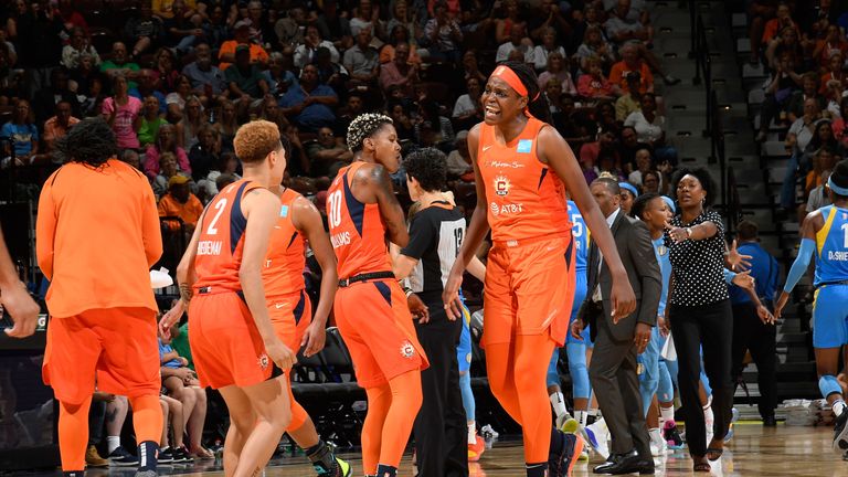 Jonquel Jones after leading Connecticut to victory over Chicago