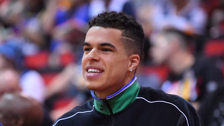 Michael Porter Jr pictured on the sidelines at the 2018 NBA Summer League