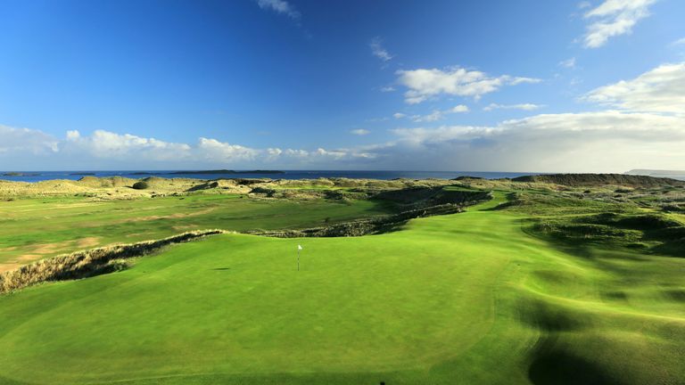 The 16th hole at Royal Portrush