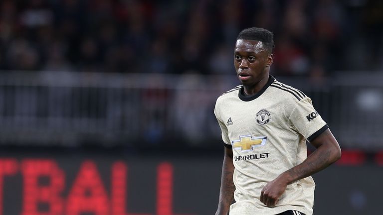 Aaron Wan-Bissaka made his Manchester United debut against Perth Glory on Saturday