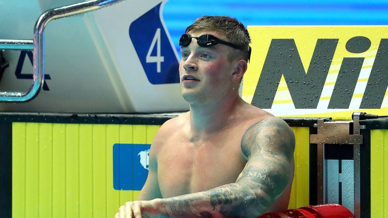 Peaty is the first swimmer in history to go under 57 seconds for the 100m breaststroke, clocking 56.88