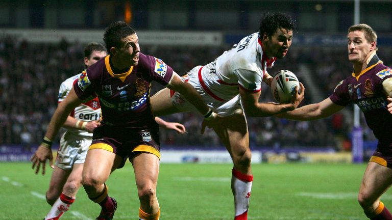 BOLTON, UNITED KINGDOM - FEBRUARY 23: during the Carnegie World Club Challenge match between St Helens and Brisbane Broncos at the Reebok Stadium on February 23, 2007 in Bolton, England. (Photo by Paul Gilham/Getty Images)