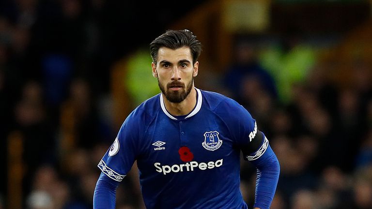 Andre Gomes of Everton
