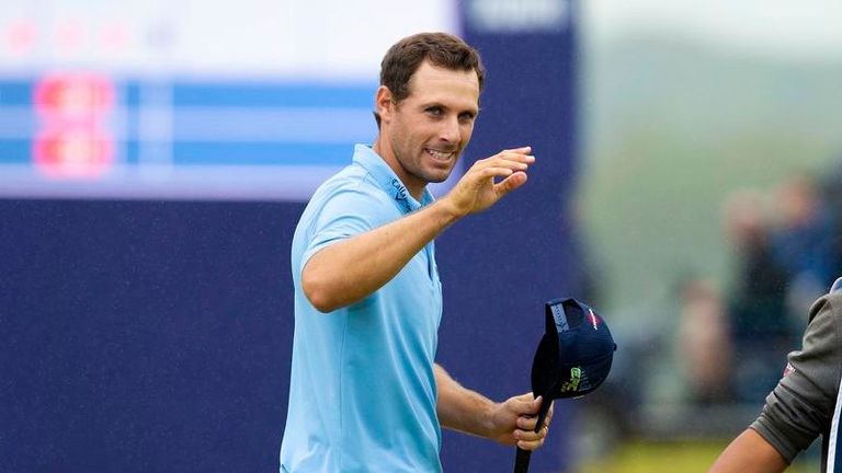 Andrea Pavan during the third round of the Scottish Open