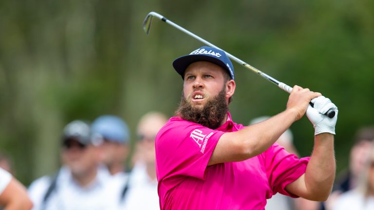 Andrew Johnston during the final round of the Scottish Open