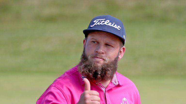 Andrew Johnston during the final round of the Scottish Open