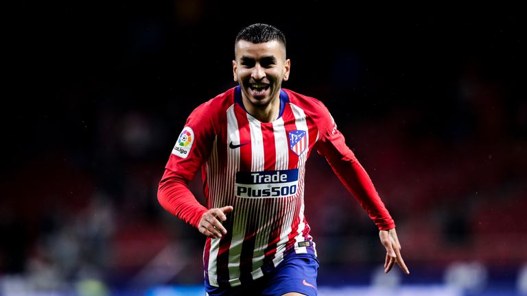 Angel Correa in action for Atletico Madrid