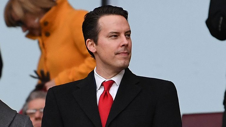 Josh Kroenke the Arsenal Director before the Premier League match between Arsenal FC and Huddersfield Town at Emirates Stadium on December 8, 2018 in London, United Kingdom. 