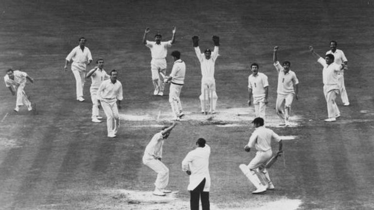 Derek Underwood took 7-50 in the second innings during as England won at The Oval during the 1968 Ashes