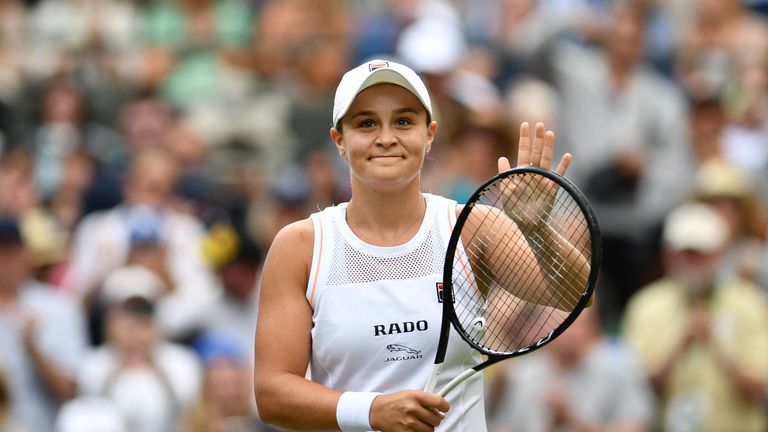 Ashleigh Barty comfortably won her first match as world number one