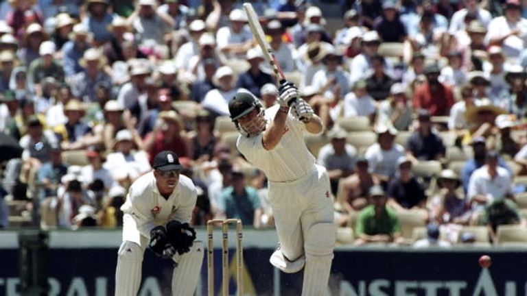 Michael Slater hit 123 in the Ashes Test at Sydney in 1999