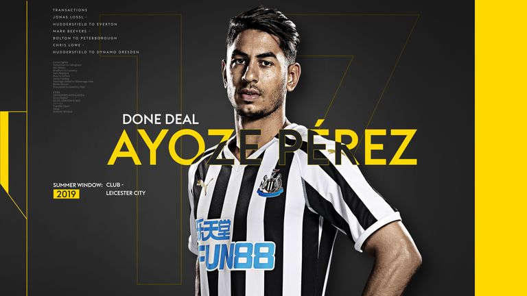 Ayoze Perez done deal graphic