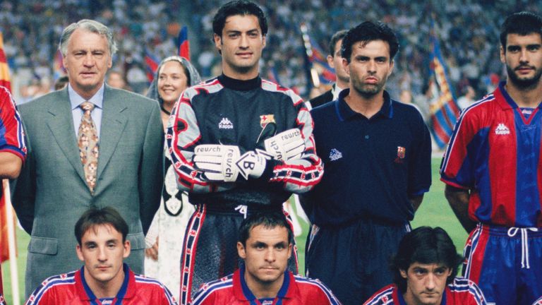 Sir Bobby Robson and Jose Mourinho and Pep Guardiola