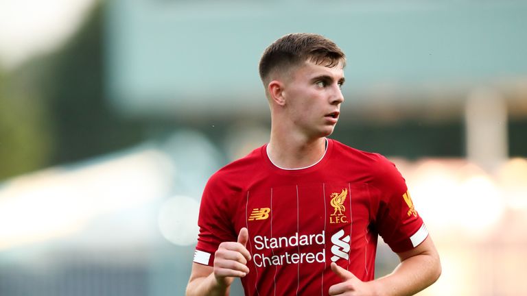 BIRKENHEAD, ENGLAND - JULY 11: Ben Woodburn of Liverpool during the Pre-Season Friendly match between Tranmere Rovers and Liverpool at Prenton Park on July 11, 2019 in Birkenhead, England. (Photo by James Williamson - AMA/Getty Images)