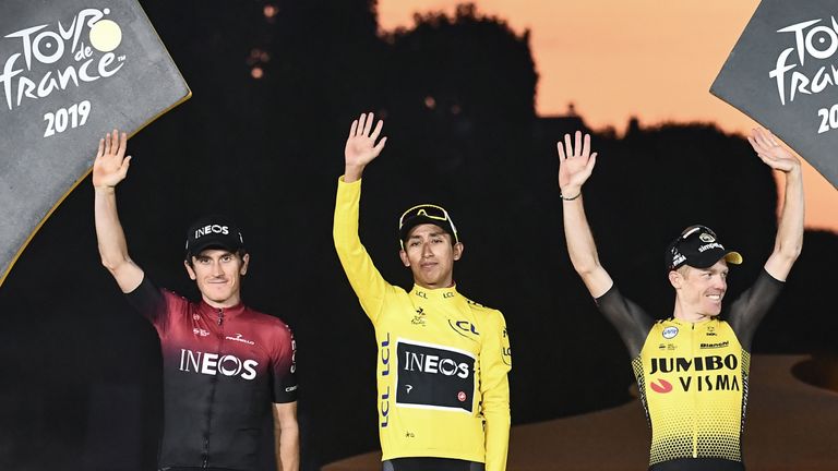 Egan Bergan confirmed his Tour de France victory on Sunday in Paris