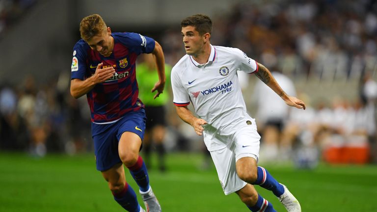 Christian Pulisic was making his first start as a Chelsea player