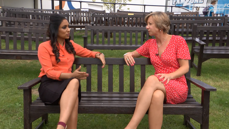 Connor spoke about the future of England women's cricket with Sky Sports presenter Isa Guha