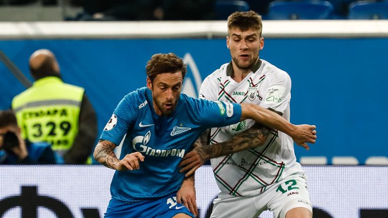 Claudio Marchisio in action for Zenit St Petersburg