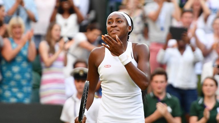 Cori Gauff is the youngest female player to reach the fourth round of Wimbledon since Jennifer Capriati in 1991