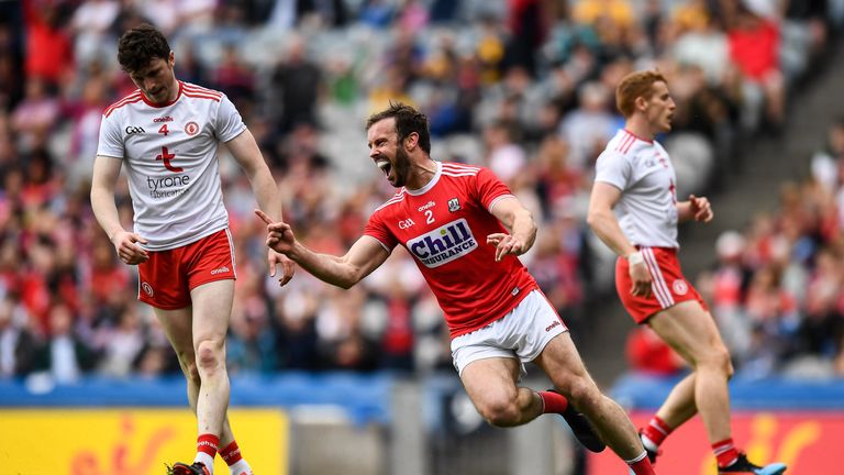 James Loughrey celebrates his goal