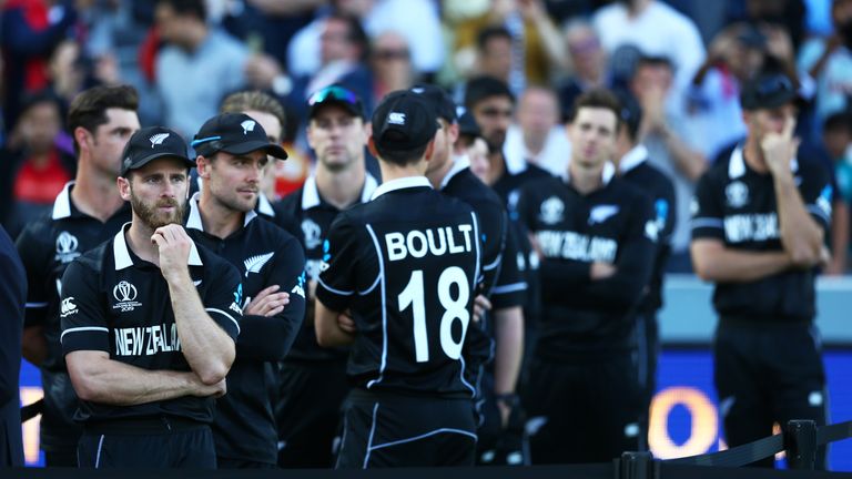 New Zealand contemplate their World Cup final defeat to England