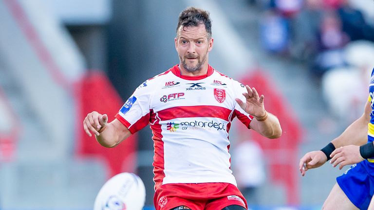 Danny McGuire got a try just before half time for Hull KR