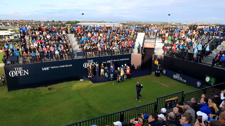 Darren Clarke got The 148th Open underway on Thursday