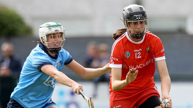 Cork's Orla Cotter evades Grainne Quinn of Dublin