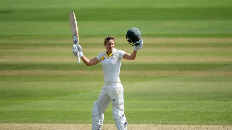 Ellyse Perry joined Betty Wilson, Enid Bakewell and Claire Taylor as hitting centuries in successive Tests