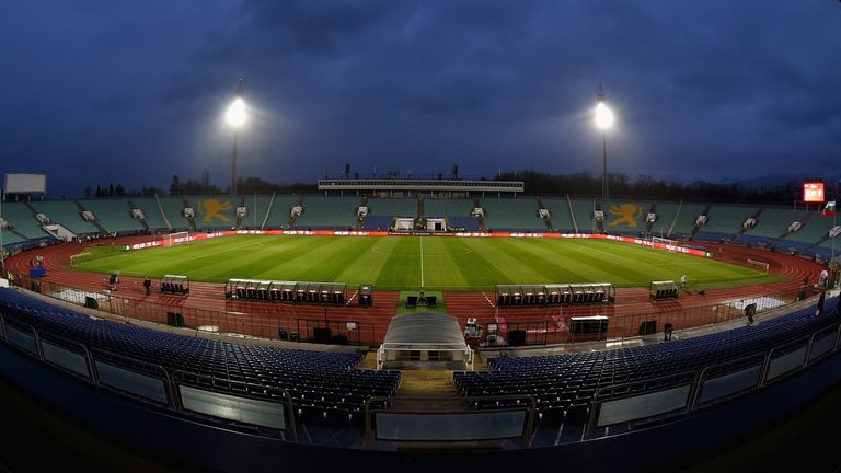 England face Bulgaria at the Vasil Levski National Stadium on October 14.