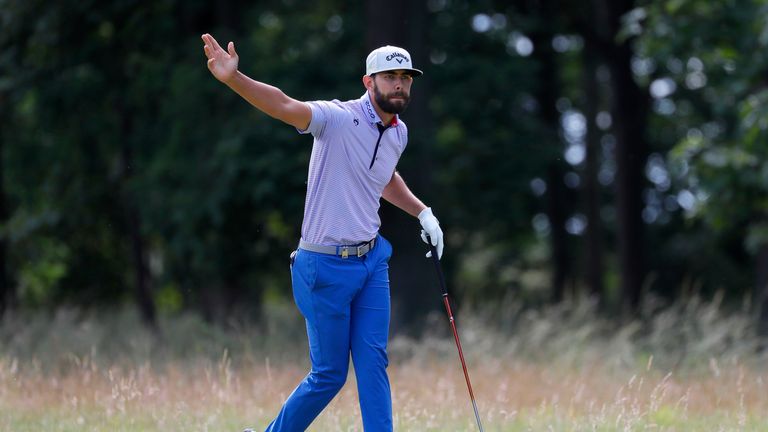 Erik Van Rooyen during the third round of the Scottish Open