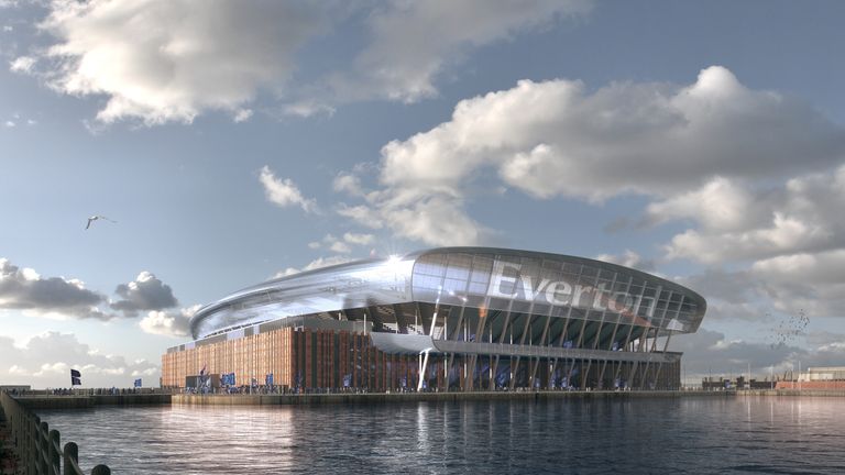 Everton have released images of their proposed new stadium 