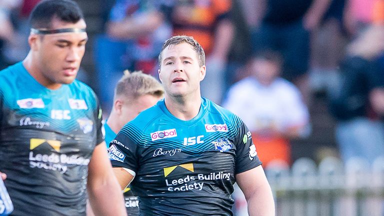 Leeds captain Trent Merrin opened the scoring before his side produced a monumental defensive display to keep the Tigers at bay