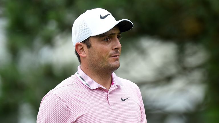 Francesco Molinari walks down the sixth hole during the first round of the Travelers Championship at TPC River Highlands on June 20, 2019 in Cromwell, Connecticut.