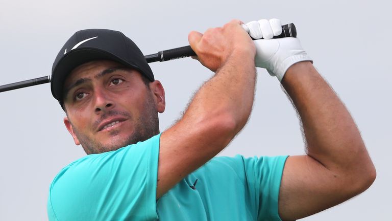 Francesco Molinari during a practice round ahead of The Open
