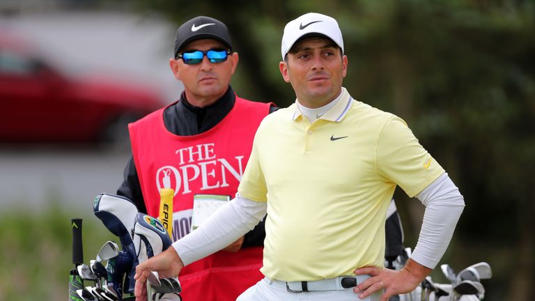 Italy's Francesco Molinari on the 5th tee during day four of The Open Championship 2019 at Royal Portrush Golf Club. PRESS ASSOCIATION Photo. Picture date: Sunday July 21, 2019. See PA story GOLF Open. Photo credit should read: Richard Sellers/PA Wire. RESTRICTIONS: Editorial use only. No commercial use. Still image use only. The Open Championship logo and clear link to The Open website (TheOpen.com) to be included on website publishing.